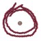 The Bead Chest Natural 8mm Wooden Beads in Red for Jewelry Making – Round Loose Wood Spacer Beads I Approximately 55 Beads